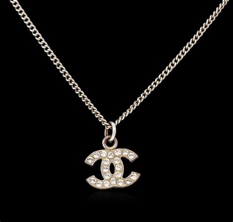 chanel necklaces with logo|genuine chanel necklace.